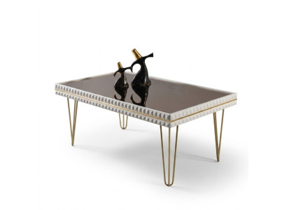 Living room coffee table table design furniture luxury 111x64 sofa white