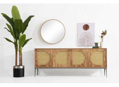 Sideboard with mirror sideboard sideboards wooden cabinet furniture brown new