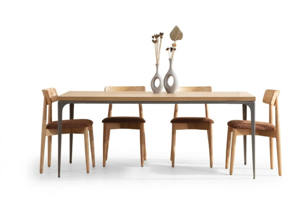 Dining table brown table luxury dining room style classical modern furniture new