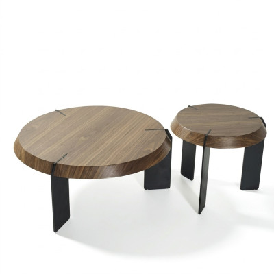 Coffee table, side table, designer table, round, brown, living room table, new