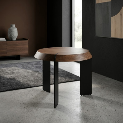 Round side tables luxury design brown table coffee living room new
