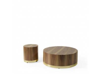 Coffee table side table living room table wooden tables side round