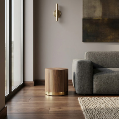 Side table, table, coffee table, wooden tables, round side table, furniture, new