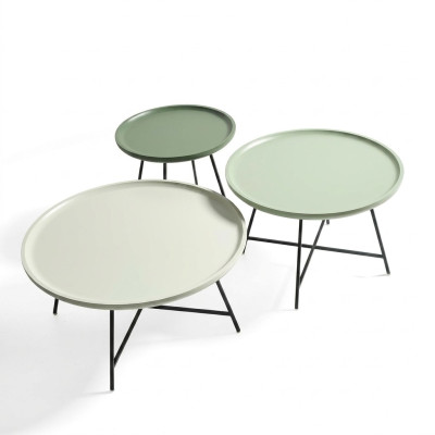 Coffee table wood set of 3 pieces. Designer table living room table