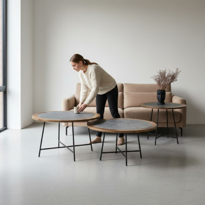 Coffee tables design tables living room table 3-piece. Side table luxury table