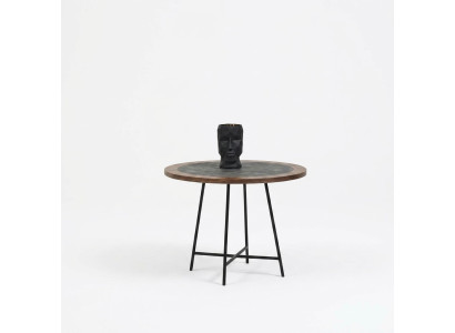 Coffee table design wood round brown side table living room tables new