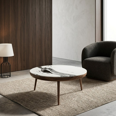 Luxury coffee table wood furniture modern decor table side table new