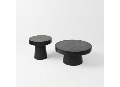Round Coffee Table Set 2 pcs. Side Table Bedroom Table Design