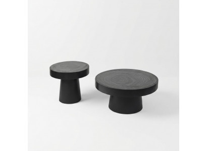 Round Coffee Table Set 2 pcs. Side Table Bedroom Table Design
