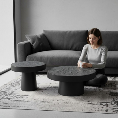 Luxury coffee table wood furniture modern table side table furnishing