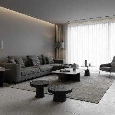 Luxury coffee table wood furniture modern table side table furnishing