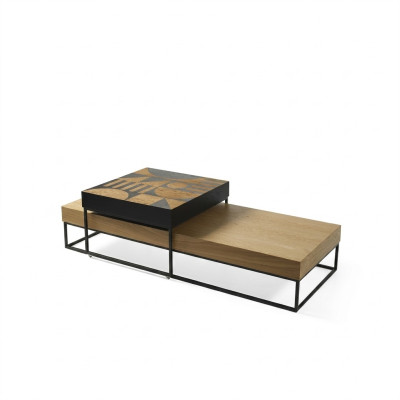 Coffee table brown luxury wood living room design coffee table furniture new