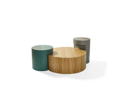 Side Table Coffee Tables Coffee Table Round Tables Brown Luxury Table 3-piece Set