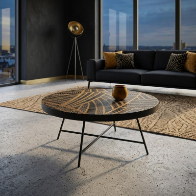 Round coffee table side table living room table Italian style side table