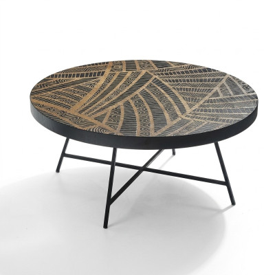 Round coffee table side table living room table Italian style side table
