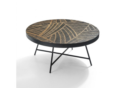 Round coffee table side table living room table Italian style side table