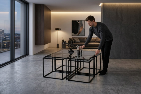 Coffee table side table designer table metal living room table table