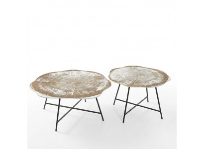 Coffee tables 2-piece set coffee tables tables designer round 2-piece coffee tables