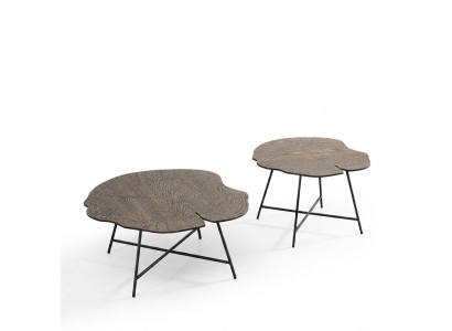 Set of two luxurious coffee tables for the living room in a modern style