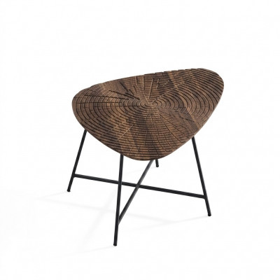 Luxurious coffee table for the living room with a carved tabletop