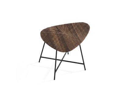 Luxurious coffee table for the living room with a carved tabletop