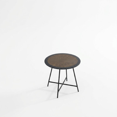 Coffee table in contemporary style with natural wood effect tabletop