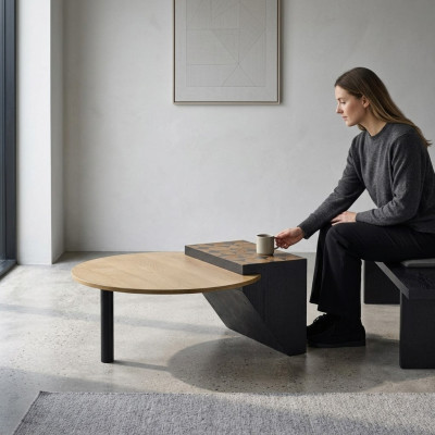 Coffee table wood living room table furniture design table luxury furnishing