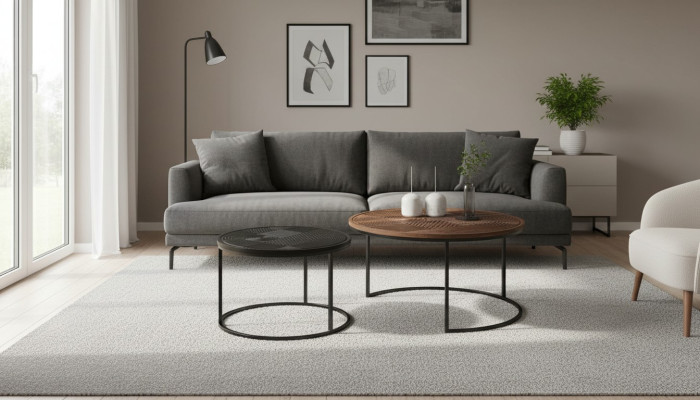 Modern tables designer luxury side table new coffee tables table 2 pcs. Brown
