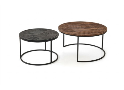 Modern tables designer luxury side table new coffee tables table 2 pcs. Brown