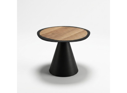 Designer coffee table side table living room black table furniture round