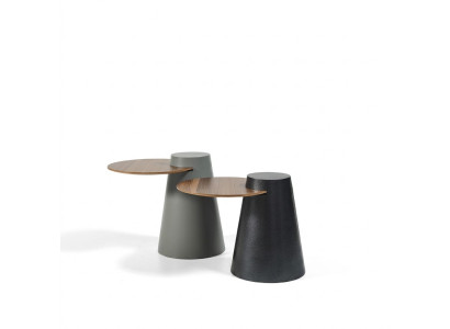 Set of 2 Coffee Tables Side Tables Designer Round Glass Tables
