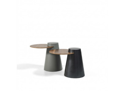 Set of 2 Coffee Tables Side Tables Designer Round Glass Tables