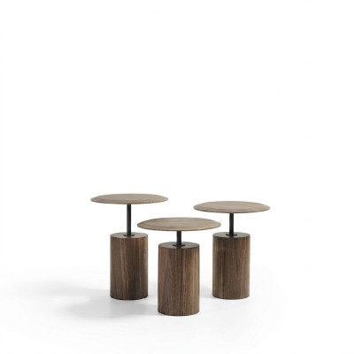 Luxury design coffee tables, side tables, living room wood, 3-piece set