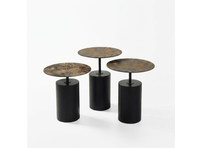 Luxurious designer set of 3 coffee tables for the living room