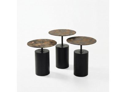 Luxurious designer set of 3 coffee tables for the living room