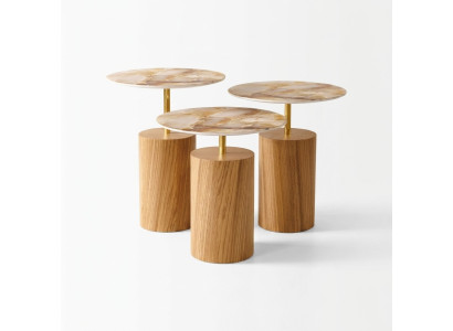 Coffee tables side tables designer living room table set of 3.