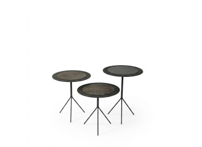 Coffee tables, tables, side tables, living room, modern, luxury, brown, 2 pieces.