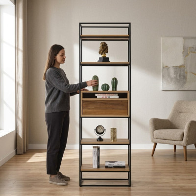 Bookshelf Wall Shelf New Cabinet Office Standing Shelf Shelves Wood Shelf