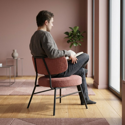 Luxurious modern brown dining chair in Italian design