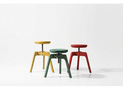 Modern set with 3 luxurious designer chairs made from high-quality wood