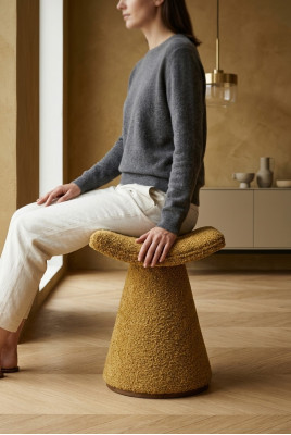 Footstool Ottoman Upholstered Stool Seat Stool Ottoman Stool Textile Seat