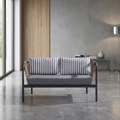Sofa 2 seater luxury sofas modern fabric furniture design gray couch designer
