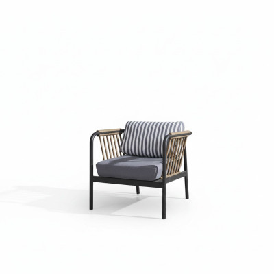 Armchair Design Luxurious 2-Seater Gray Fabric Two-Seater Luxurious Upholstered Furniture Design