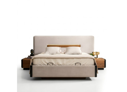 Bed Furniture Design Beds Double Bed Luxury Bedroom Fabric Wood New