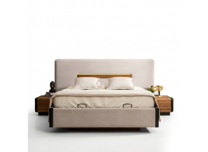 Bed Furniture Design Beds Double Bed Luxury Bedroom Fabric Wood New