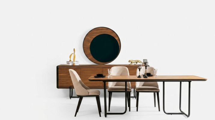 Dining table with 4 chairs dining room set dining set modern sideboard suite