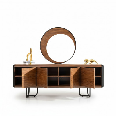 Luxury sideboard mirror wood console group drawers dressers consoles