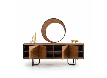 Luxury sideboard mirror wood console group drawers dressers consoles