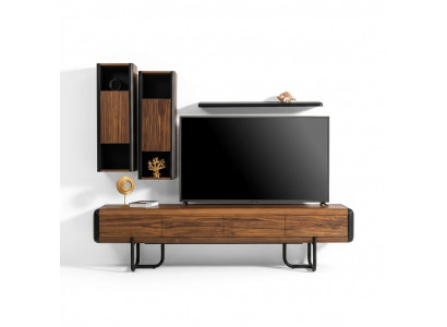 Wall unit cabinet shelf cabinets wall units sideboard coffee table 5-piece set.