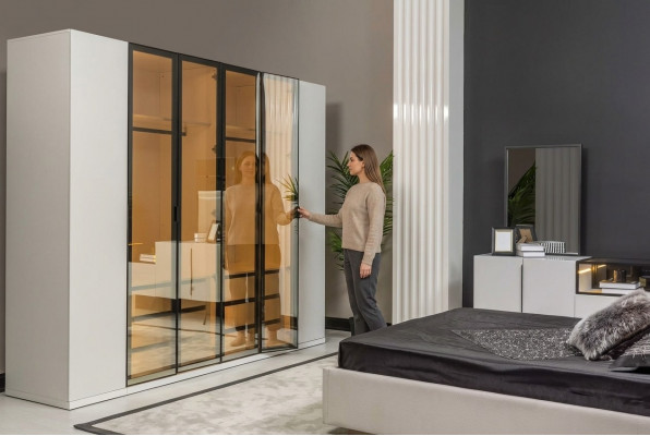 Wardrobe Furniture Italian Style Luxury Bedroom Cabinets